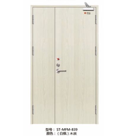门业图片-木质防火门ST-MFM-839 颜色：（白枫）木质木质防火门图片